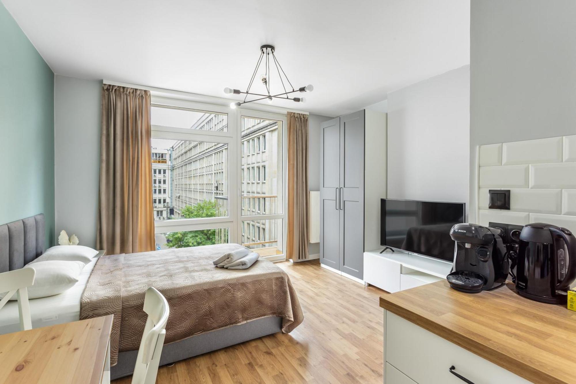 Charming Apartment In The City Center Warsaw Exterior photo
